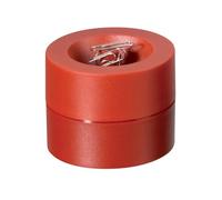 MAUL Distributeur de trombones MAULpro en plastique résistant aux chocs 73×60 mm, rouge