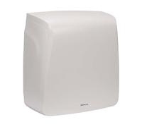 MAUL Distributeur d'essuie-Mains pliés 32,4x16x34,8cm | Distributeur de Serviettes en Papier pour jusqu'à 550 Feuilles | Distributeur de Serviettes en Plastique incassable | Blanc