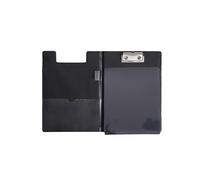 MAUL Dossier Filmé avec Feuille Anti-Calque, A5 Format Portrait, Pochette Intérieure, ouverture de la Pince 8 mm, Noire