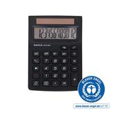 Maul ECO 650 - Calculatrice de poche - 12 chiffres - panneau solaire - noir