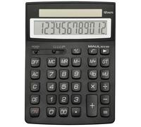 MAUL Calculatrice de bureau ECO 950 – Écran: 12 – Solaire – Noir – 155×210×33 mm
