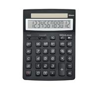 MAUL Eco 950 Calculatrice Solaire à 12 Chiffres 21 x 15,5 x 3,3 cm (L x l x h) - Calculatrice de Bureau pour Bureau, école - Petite Calculatrice en Plastique recyclé à 80% - Noir
