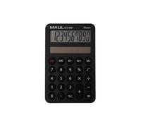 MAUL Eco Calculatrice MD 1 | Calculatrice Solaire avec 10 Chiffres et 5 Fonctions | Calculatrice en 60% Plastique recyclé | Calculatrice de Bureau | Blauer Engel/uz116 | Noir