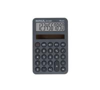 MAUL Calculatrice ECO MD 1 – Solaire, 10 chiffres, 5 fonctions, 60% recyclé – Gris