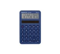 MAUL Calculatrice de poche ECO MD 1 Écran 10 solaire Bleu clair 76×120×13 mm