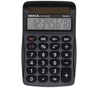 Maul ECO MJ 455 Calculatrice de bureau noir Ecran: 8 solaire (l x H x P) 71 x 112 x 20 mm