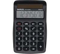 Maul ECO MJ 455 Calculatrice de bureau noir Ecran: 8 solaire (l x H x P) 71 x 112 x 20 mm