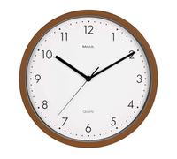 MAUL Horloge Murale MAULgrain Bois foncé silencieuse analogique