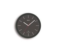 MAUL Horloge murale radiopilotée MAULjump 30 cm – Verre minéral, réglage auto, pile incluse, Noir