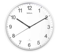 MAUL Horloge murale/radio MAULspint, diamètre: 300 mm, blanc