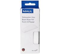 MAUL Housse effaceur blanc 10 pièces pour tableau | essuie net,remplacement rapide,lot pratique,format ajusté 20,2 x 5 cm,non-tissé doux