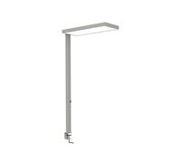 MAUL lampadaire LED MAULjura | Lampe à intensité variable avec pied à pince & 4.000 K | LED à haute efficacité énergétique | Eclairage direct & indirect | Lampe à pince avec label GS (Argenté)