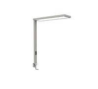 MAUL lampe à pince MAULsenja | Lampe de table à intensité variable (2700-5700 K) | Technologie LED à haute efficacité énergétique | Lampe à éclairage direct & indirect | Argenté