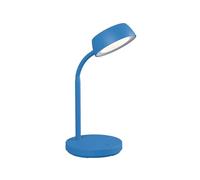 MAUL Lampe de bureau LED MAULabby – petite, flexible 3000 K avec pied – Bleu