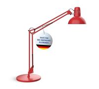 MAUL lampe de bureau MAULstudy en métal | Lampe LED professionnelle | Lampe sur pied flexible pour le bureau et l'atelier | Haute qualité d'éclairage à LED | Lampe bureau avec ampoule | Rouge