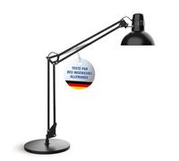 MAUL lampe de bureau MAULstudy en métal | Lampe LED professionnelle | Lampe sur pied flexible pour le bureau et l'atelier | Haute qualité d'éclairage à LED | Lampe bureau sans ampoule | Noir