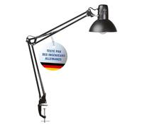 MAUL Lampe de bureau MAULstudy métal – Pince flexible, LED incluse, Noir