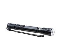 MAUL Lampe de Poche LED MAULdion, Lampe de Poche Maniable avec Dragonne pour l'Extérieur, Lampe Torche Puissante Longue Autonomie, Noir