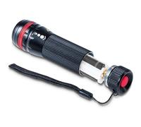 MAUL Lampe de poche LED MAULeos, Petite lampe de poche réglable pour poche de manteau ou boîte à gants, Lampe torche puissante longue autonomie, noir
