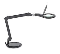 MAUL Lampe loupe LED MAULmakro noir sur pied orientable précision