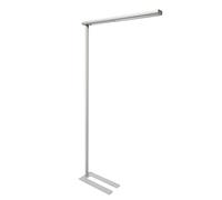 MAUL lampadaire LED sur Pied MAULjet, large Lampe sur Pied pour le Bureau, Lampe de Bureau Non-Énergivore d’une Température de Couleur 4000K - Argent