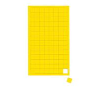 MAUL Lot de 112 aimants carrés pour Tableau magnétique, Calendrier et Tableau Blanc - Petits aimants colorés - 1 x 1 cm (L x l) - Aimants inscriptibles avec marqueur - Jaune