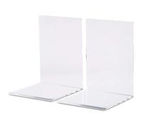 Maul Lot de 2 Serre-livres en Acrylique 10 x 10 x 13 cm Transparent