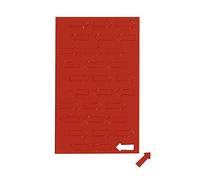 MAUL Lot de 3 Planches Symboles magnétiques flèche 1 x 2 cm 30 pcs Rouge