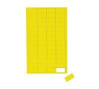MAUL Lot de 3 Planches Symboles magnétiques rectangle 1 x 2cm 56 pcst Jaune