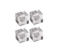 Maul Lot de 4 aimants en néodyme 1,5 x 1,5 x 1,5 cm - Petits aimants en Acrylique - Forte adhérence de 1,5 kg - Aimants cubiques Modernes - Idéal pour Le Bureau, Tableau magnétique, Mur magnétique