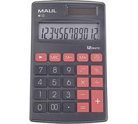 Maul M 12 Calculatrice de poche noir Ecran: 12 à pile(s), solaire