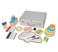 MAUL Mallette d'Animation MAULpro Confident 50 x 43 x 17 cm, Mallette d'Animation en Aluminium Robuste, Mallette avec 2, 782 Pièces, Incl, Cartes d'Animation, Ciseaux, Marqueurs, Épingles, Argenté