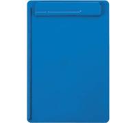 MAUL Porte-bloc A4 bleu MAULgo Recycling pince ferme format portrait | maintien sûr des feuilles, écriture stable debout, butée papier pratique, idéal bureau école déplacements