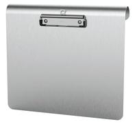 MAUL MAULmedic - Porte-Bloc à Suspendre - Format A4 - Aluminium Anodisé/Acier Inoxydable - Épaisseur de la Plaque : 0, 12 cm - largeur de la Pince : 0, 8 cm - Argenté