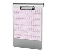 MAUL MAULmedic Porte-Bloc à Suspendre, Plateau d'Écriture Din A4 HAut, Aluminium Anodisé/Acier Inoxydable, Épaisseur de la Plaque 0, 12 cm, largeur de Serrage 0, 8 cm, Argent