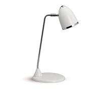 MAUL Lampe de bureau LED Maulstarlet | Luminaire au look vintage | Lampe élégante en métal avec température de couleur 3000K | Lumière avec pied pour bureau | 24.5x15.6x41 cm | Blanc
