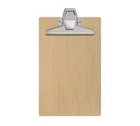 MAUL MAULtilia - Porte-bloc A5 - En bois de qualité supérieure - Format portrait A5 - Porte-bloc stable à suspendre - Avec pince vintage - 27,5 x 16 x 3,7 cm - Marron