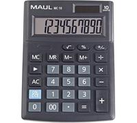 Maul MC 10 Calculatrice de bureau noir Ecran: 10 à pile(s), solaire (l x H x P) 137 x 31 x 103 mm