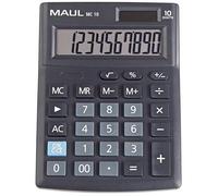 Maul MC 10 Calculatrice de bureau noir Ecran: 10 à pile(s), solaire (l x H x P) 137 x 31 x 103 mm