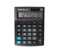 Maul MC 8 Calculatrice de bureau noir Ecran: 8 à pile(s), solaire