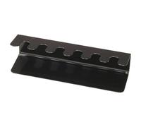 MAUL Porte-tampon en métal 22,5x6x6,5 cm – Organiseur 6 tampons – version droite – Noir