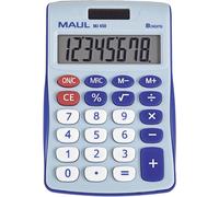 Maul MJ 450 Calculatrice de bureau bleu clair Ecran: 8 à pile(s), solaire (l x H) 113 mm x 72 mm