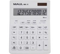 Maul MXL 12 Calculatrice de bureau blanc Ecran: 12 à pile(s), solaire (l x H x P) 155 x 205 x 35 mm