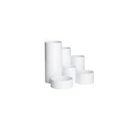 MAUL organisateur de bureau MAULtubo Ø15x12,5cm | Pot a crayon avec 6 compartiments de diamètres | Organisateur pour bureau, cuisine, l'atelier et pour des articles cosmétiques | Blanc