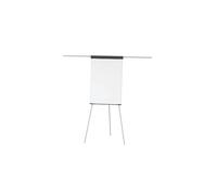 MAUL paperboard MAULstandard 66x97cm | Tableau blanc stable avec trépied | Tableau magnetique avec 2 porte feuilles dépliables latéralement | Avec bac de rangement pour marqueur et promarker | Gris