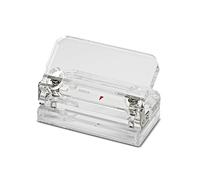 MAUL perforateur acrylique 1959105 11 x 6,5 x 6 cm | Aspect acrylique élégant, utilisation flexible, pratique pour le bureau, 2 trous propres, jusqu'à 8 feuilles à portée de main
