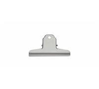 MAUL pince à papier MAULbasic en métal | Pince vintage avec clip de fermeture large 10cm et largeur de pince 3cm | Gadget pour la maison, la cuisine, le bureau et projet de bricolage | Argenté