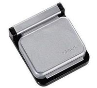 MAUL Pince Magnétique S, Pinçage Par Aimant, Autoadhésive, 36 x 40 x 12 mm, Argentée, 10 Pièces