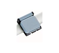 MAUL Pince Magnétique V Coulissante, Pinçage Par Aimant, 36 x 40 x 11 mm, Grise, 10 Pièces