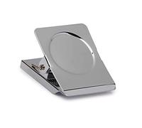 MAUL Pince-Papier avec Aimant, Acier, largeur 40 mm, ouverture 23 mm, Résistance 1, 2 kg, Coloris Argent Clair, 2 Pièces